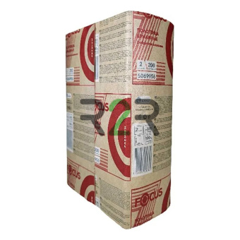 Focus Extra/Premium листовые бумажные полотенца Z-сложение,100% цел.,2сл.,200*240мм.,12пач.*200лст